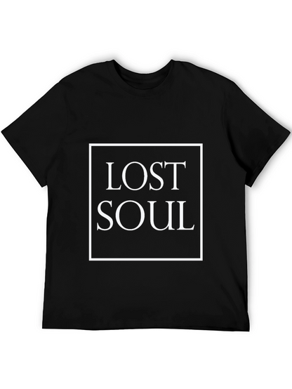 Lost Soul Graphic Tee - Premium Black Cotton T-Shirt