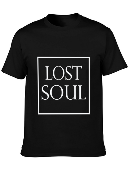Lost Soul Graphic Tee - Premium Black Cotton T-Shirt