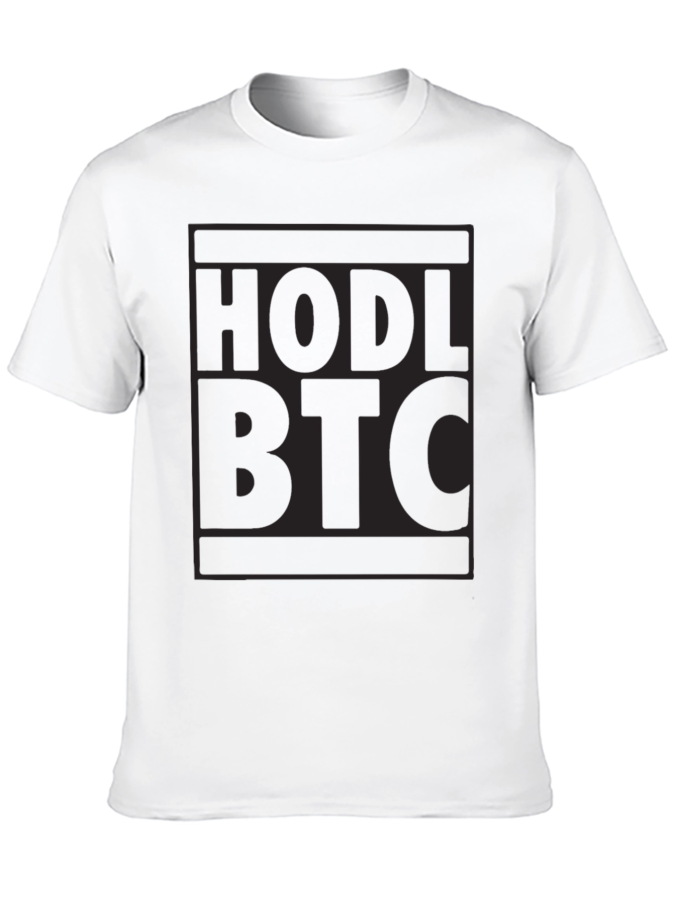 HODL BTC Black T-Shirt Crypto Bitcoin Investor Tee