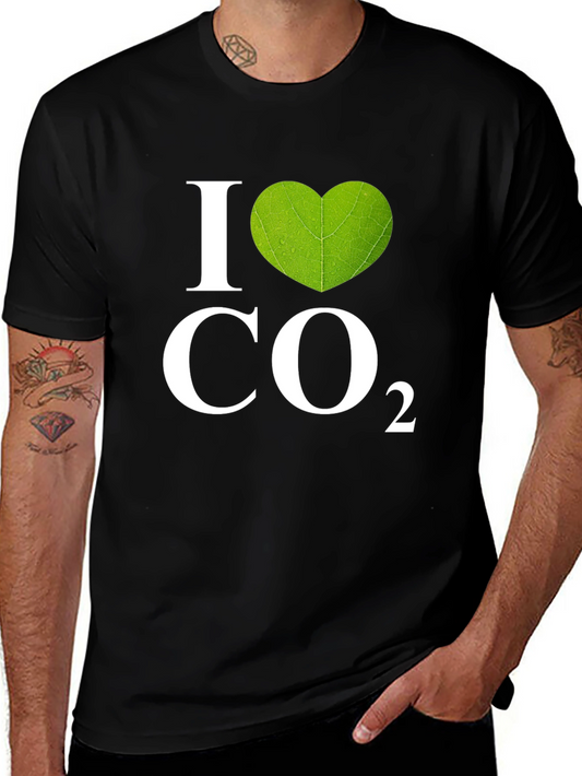 I Heart CO2 Graphic T-Shirt - Black