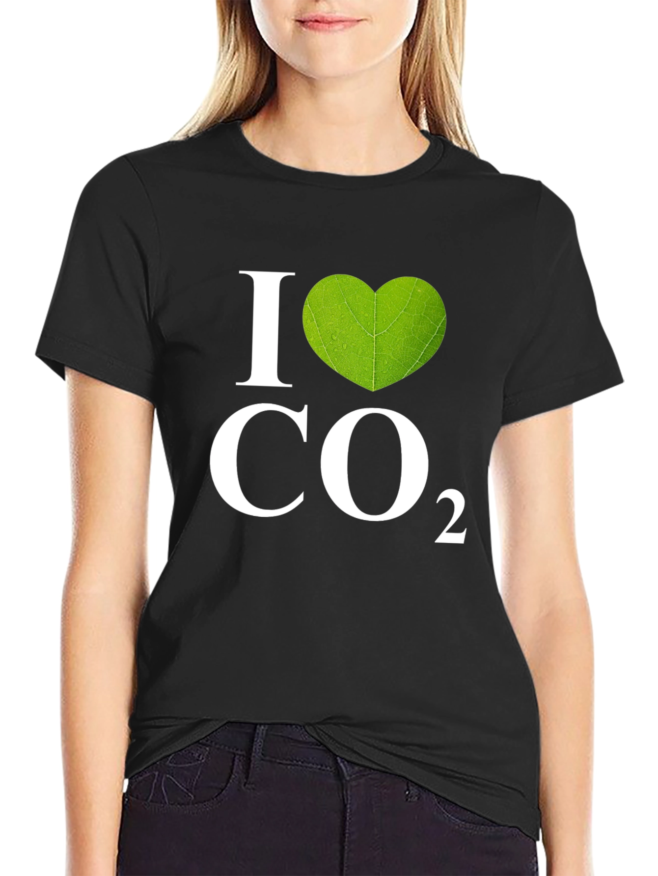 I Heart CO2 Graphic T-Shirt - Black