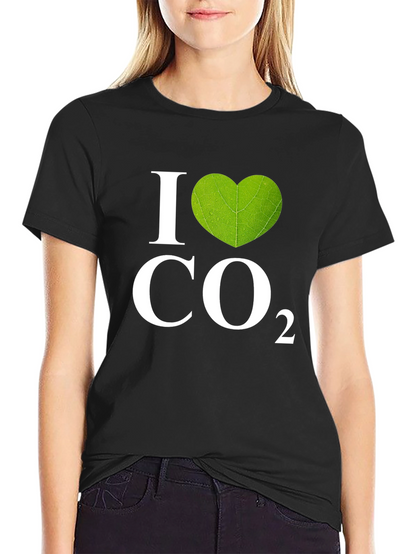 I Heart CO2 Graphic T-Shirt - Black