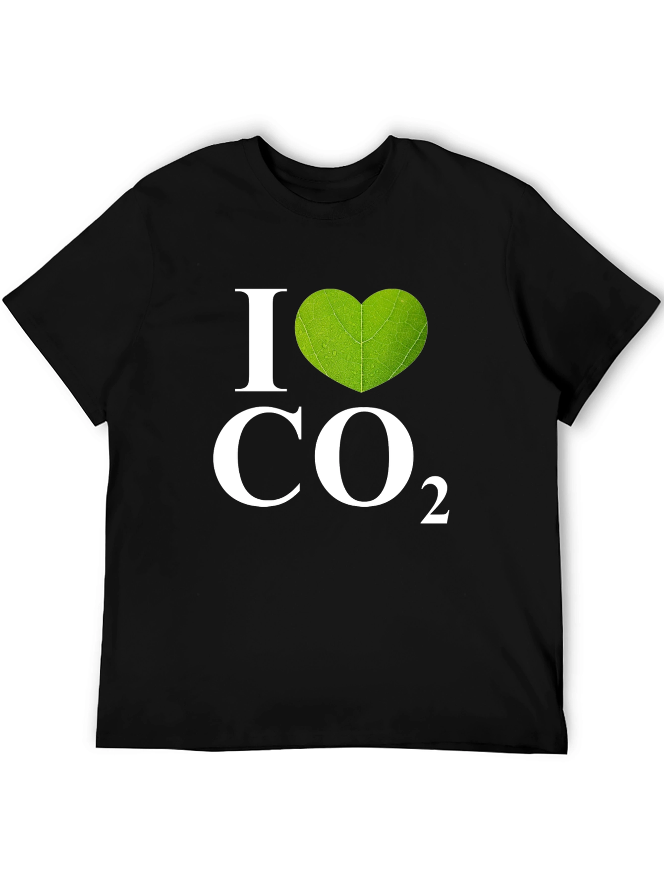 I Heart CO2 Graphic T-Shirt - Black