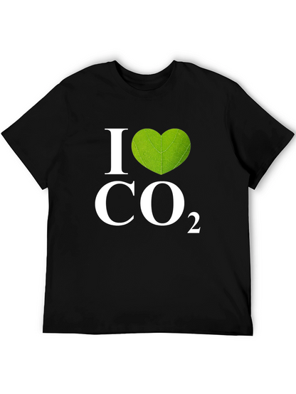 I Heart CO2 Graphic T-Shirt - Black