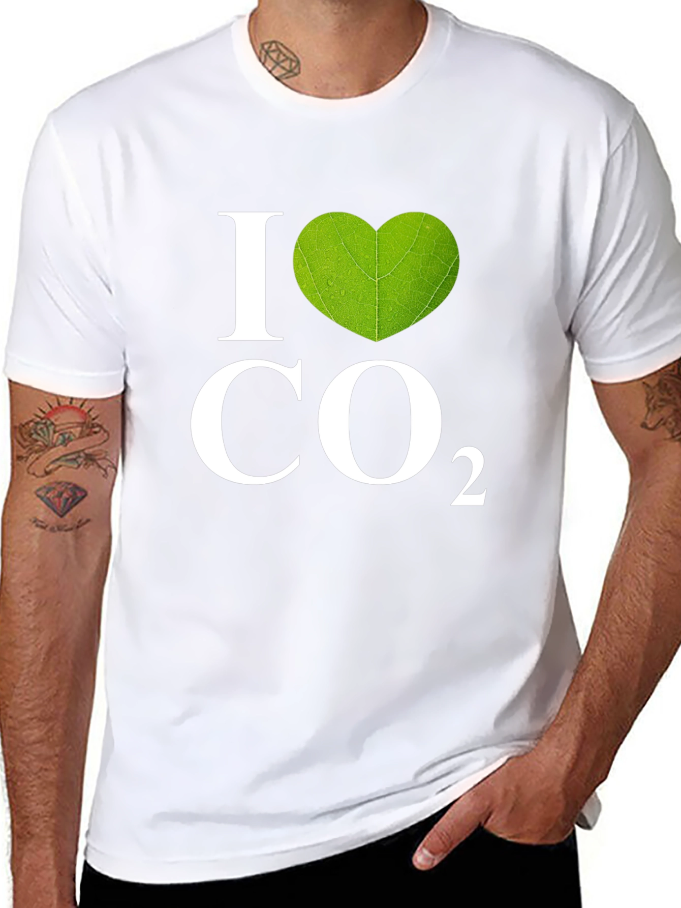 I Heart CO2 Graphic T-Shirt - Black