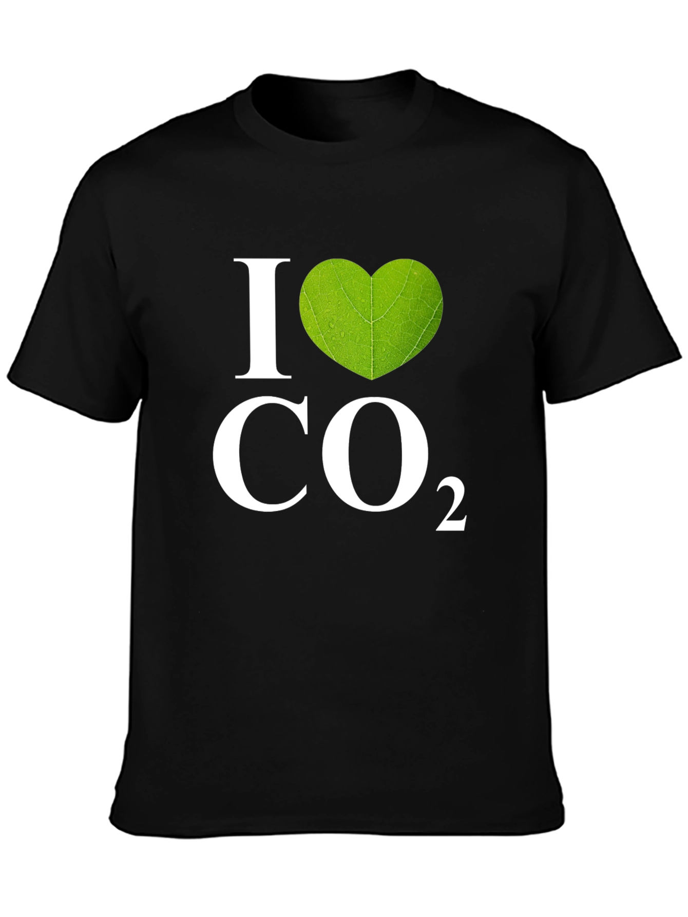 I Heart CO2 Graphic T-Shirt - Black