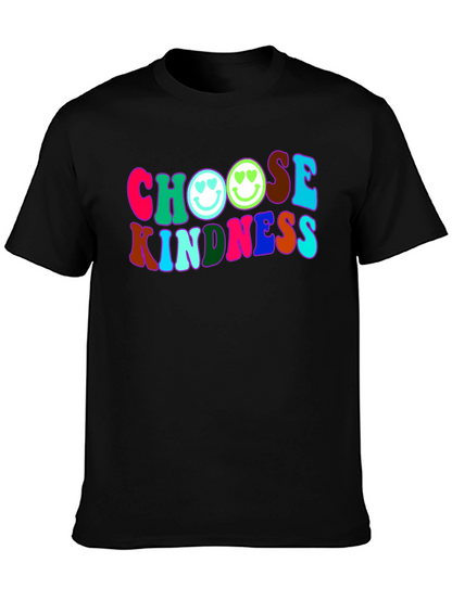 Choose Kindness T-Shirt - Retro Smiley Face Tee