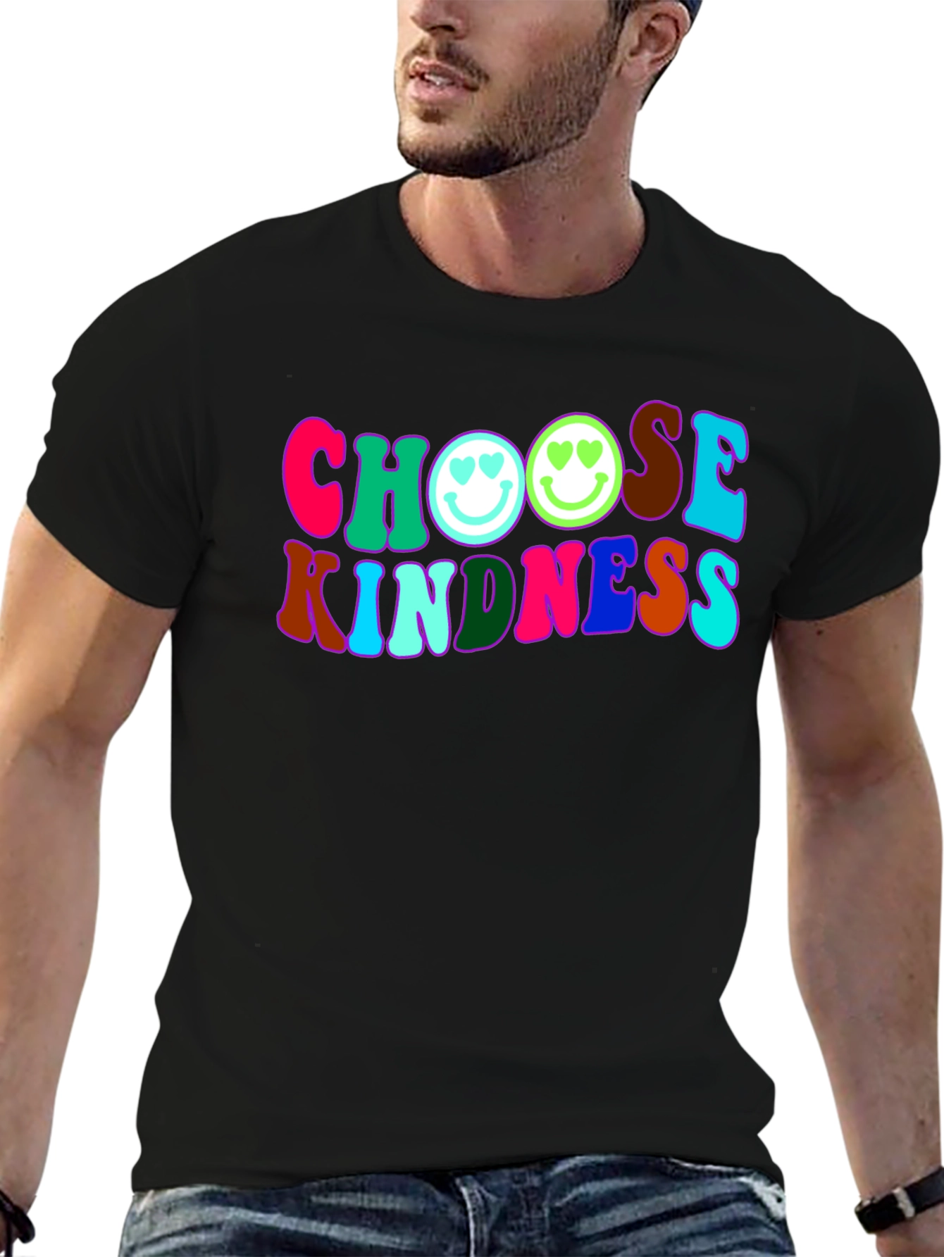 Choose Kindness T-Shirt - Retro Smiley Face Tee