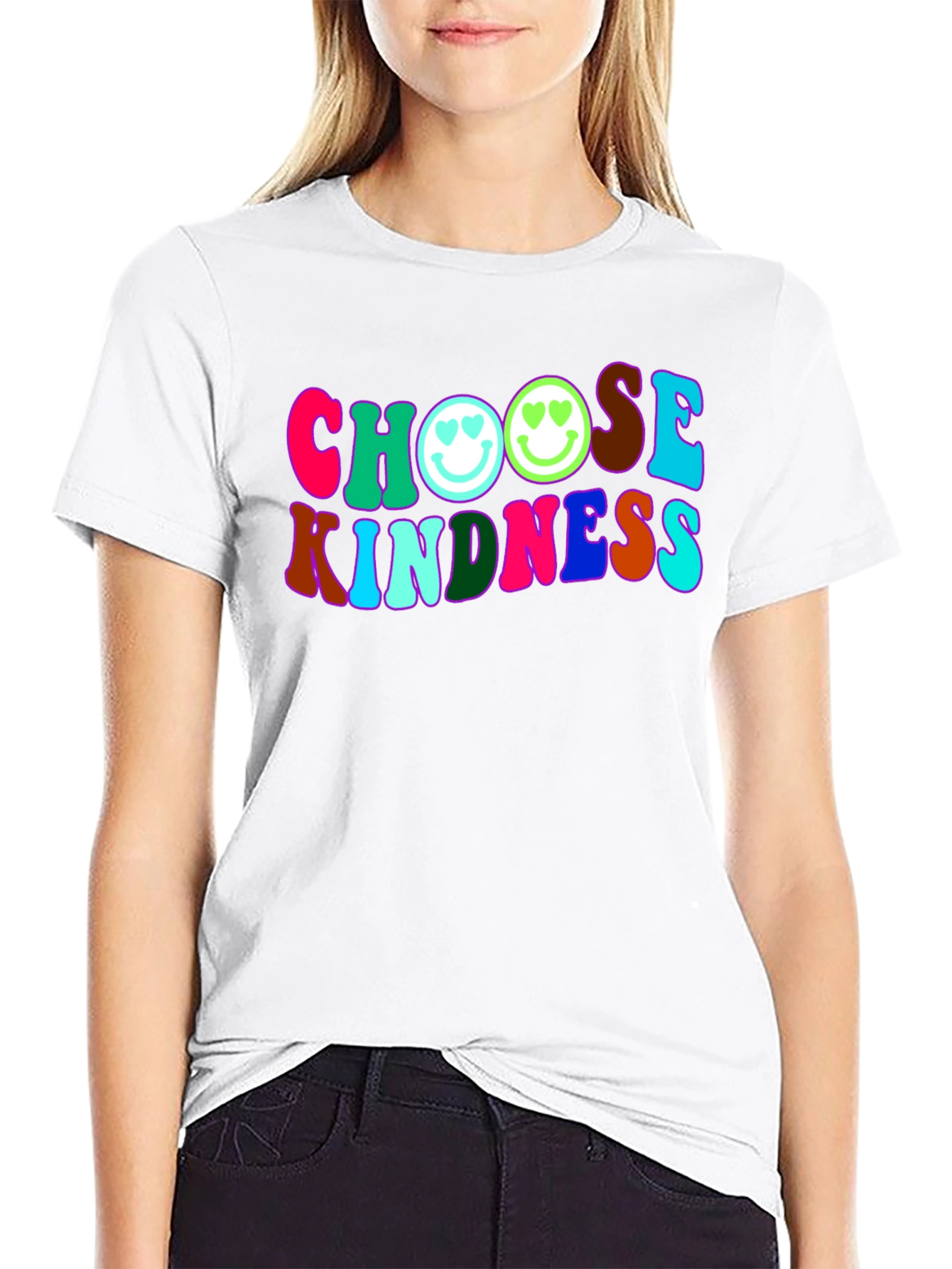 Choose Kindness T-Shirt - Retro Smiley Face Tee