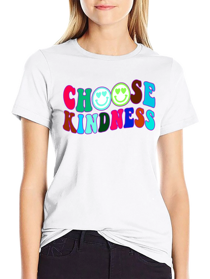 Choose Kindness T-Shirt - Retro Smiley Face Tee