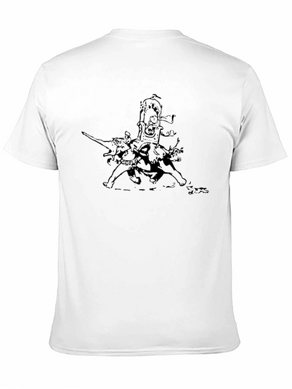 Black T-Shirt with Unique Elephant Graphic