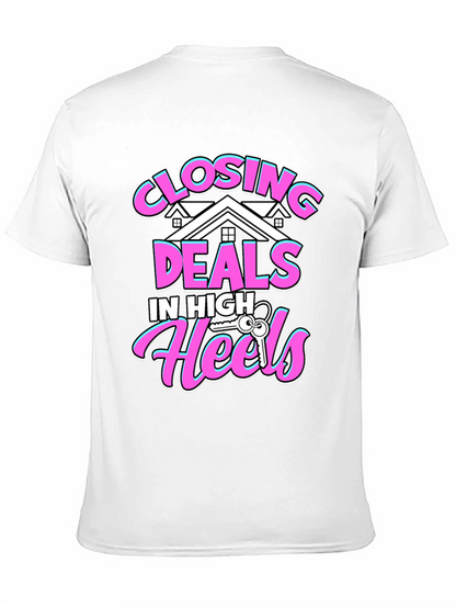 Closing Deals T-Shirt - High Heels Realtor Tee