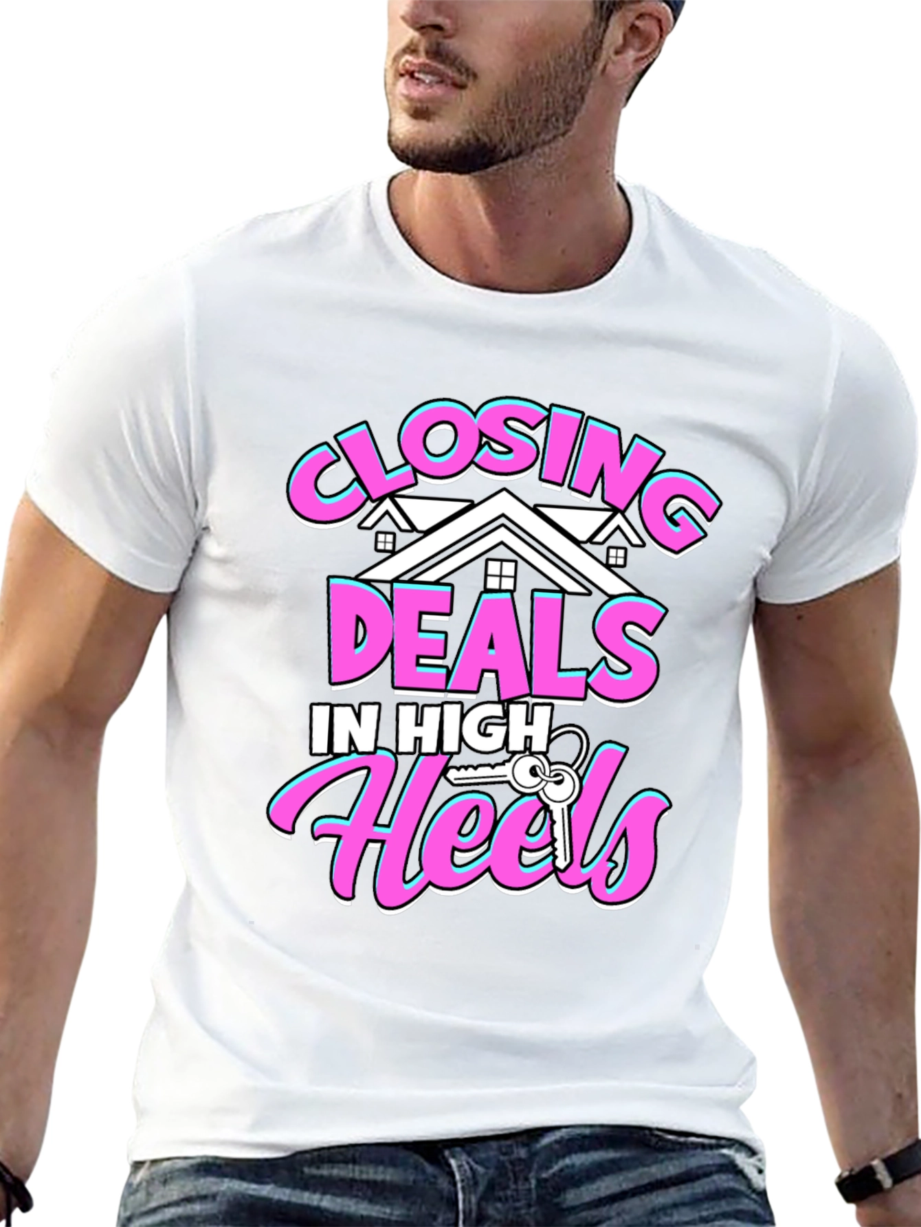 Closing Deals T-Shirt - High Heels Realtor Tee
