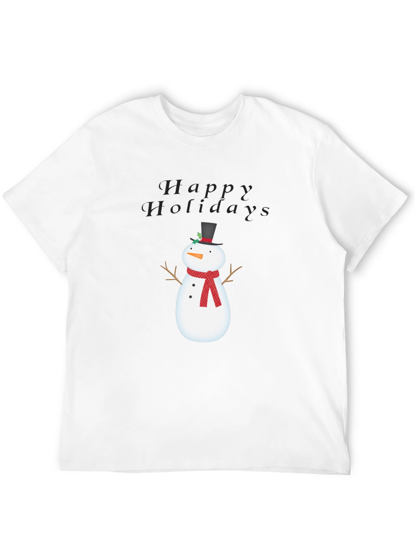 Happy Holidays Snowman Graphic Tee