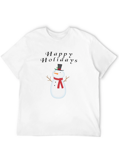 Happy Holidays Snowman Graphic Tee