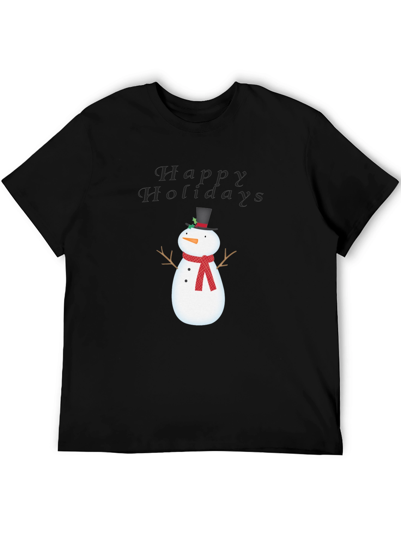 Happy Holidays Snowman Graphic Tee
