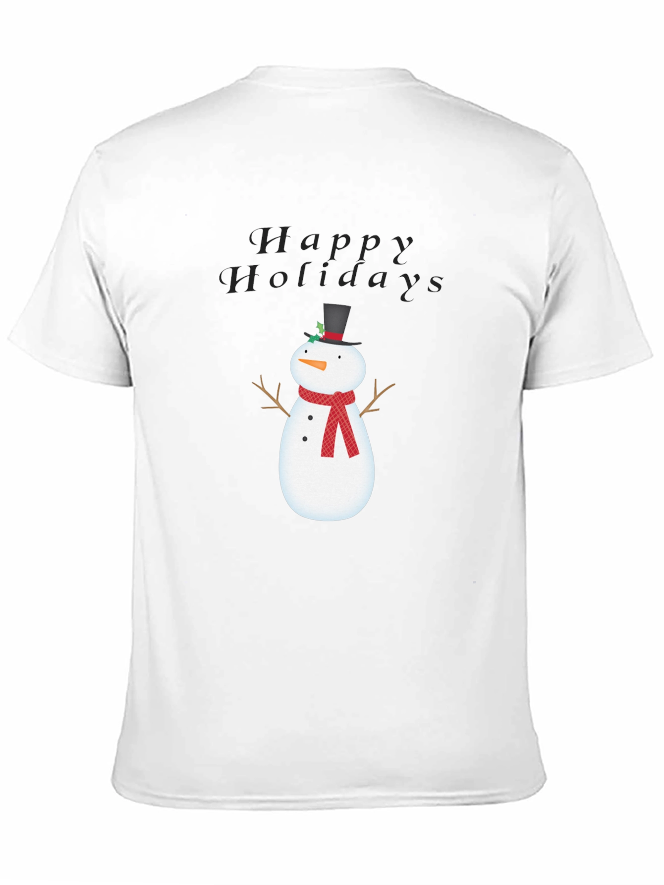Happy Holidays Snowman Graphic Tee