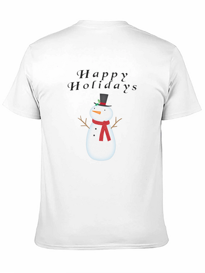 Happy Holidays Snowman Graphic Tee