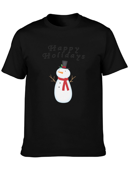 Happy Holidays Snowman Graphic Tee