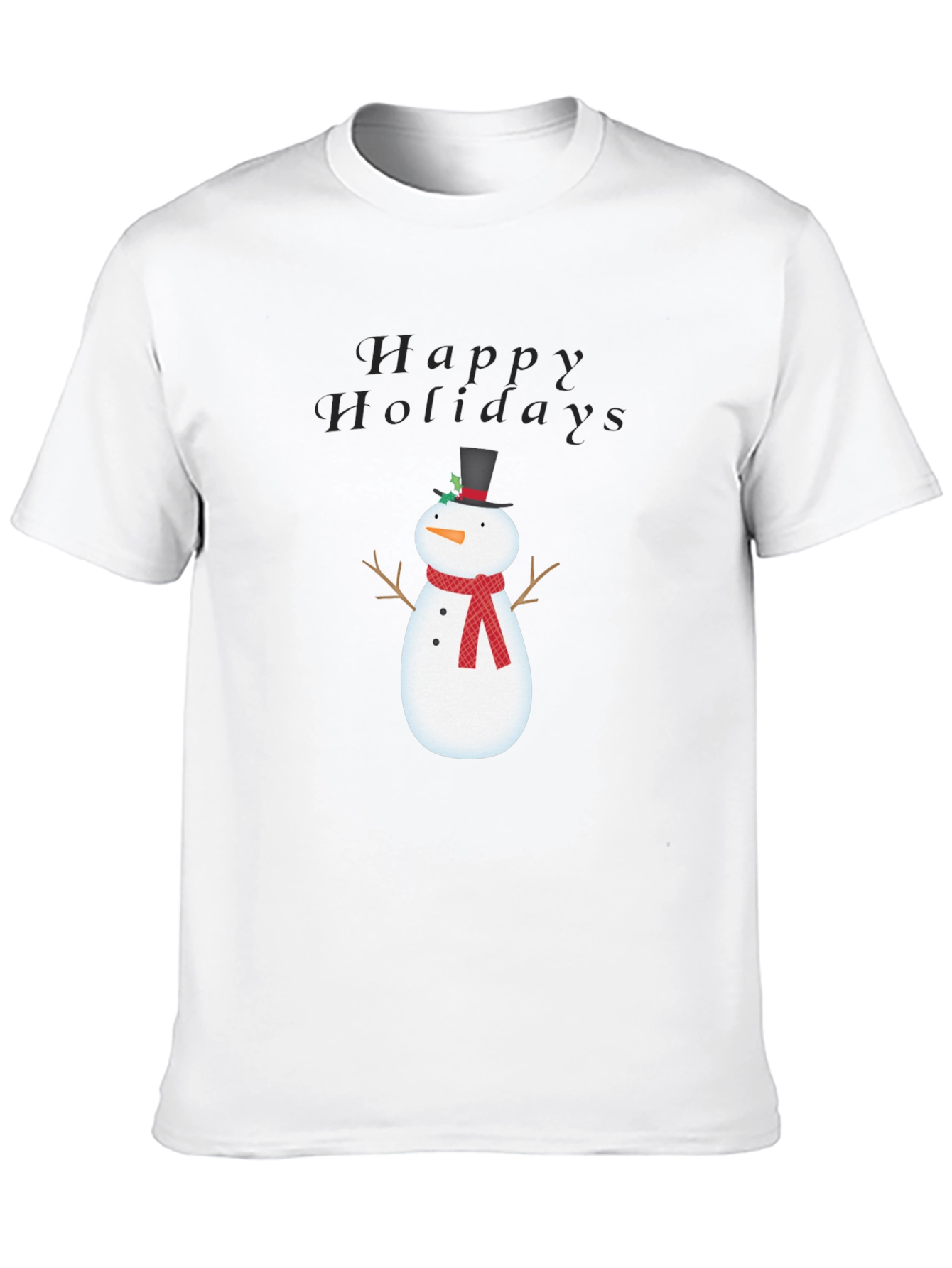Happy Holidays Snowman Graphic Tee