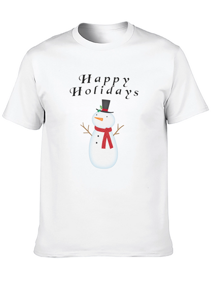 Happy Holidays Snowman Graphic Tee