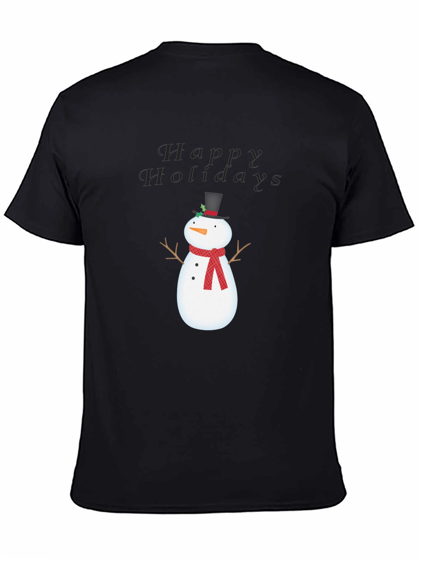 Happy Holidays Snowman Graphic Tee