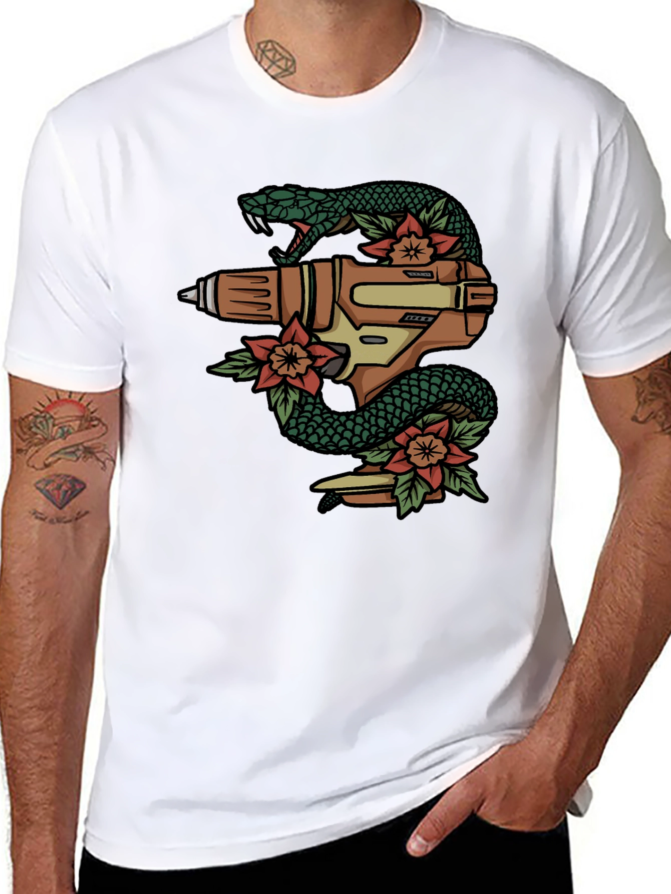 Snake Drill T-Shirt - Unique Graphic Tee