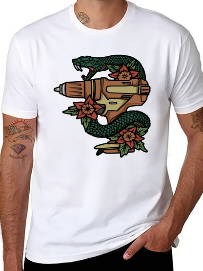 Snake Drill T-Shirt - Unique Graphic Tee