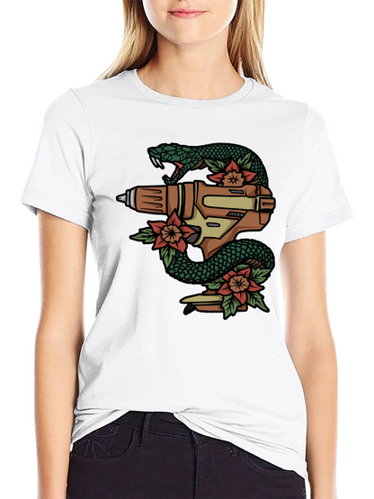 Snake Drill T-Shirt - Unique Graphic Tee