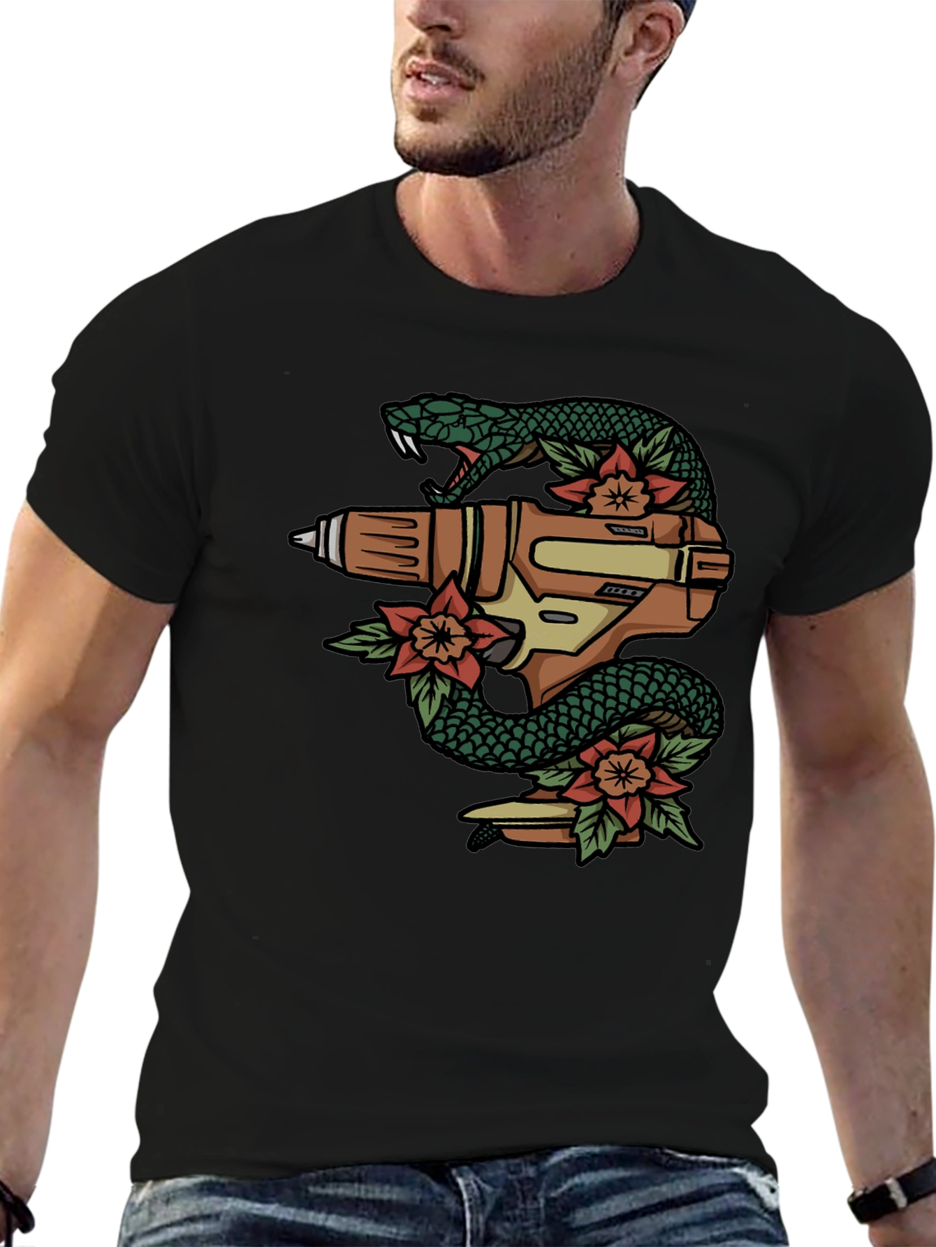 Snake Drill T-Shirt - Unique Graphic Tee