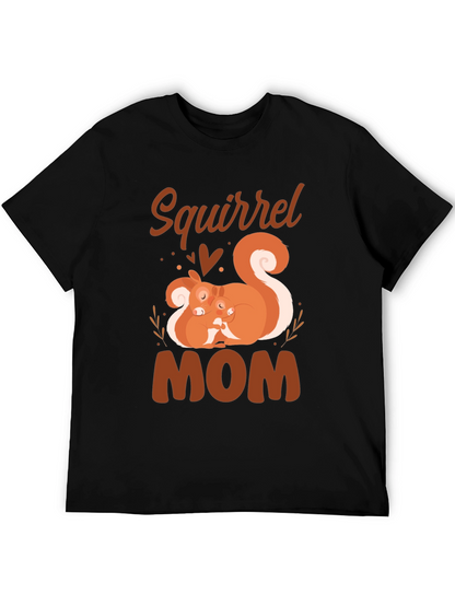 Squirrel Mom T-Shirt - Cute Animal Graphic Tee