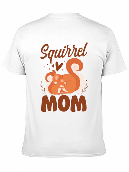 Squirrel Mom T-Shirt - Cute Animal Graphic Tee