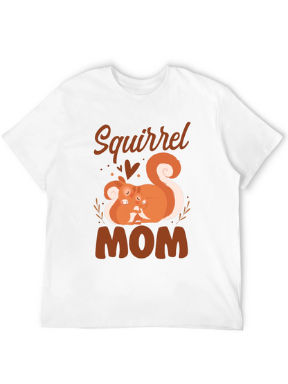 Squirrel Mom T-Shirt - Cute Animal Graphic Tee