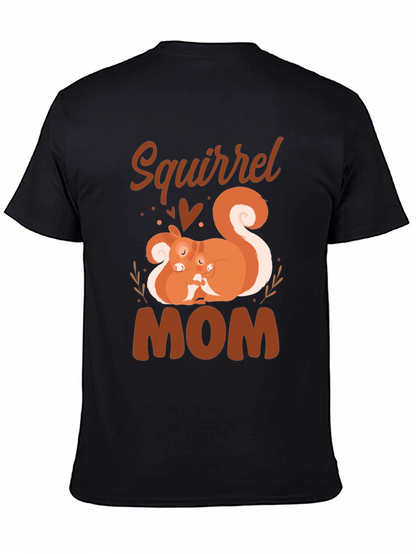 Squirrel Mom T-Shirt - Cute Animal Graphic Tee