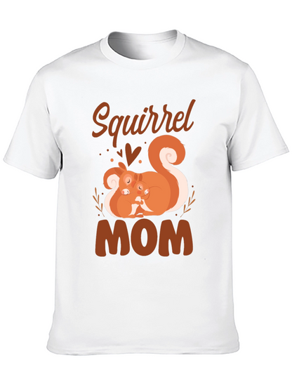Squirrel Mom T-Shirt - Cute Animal Graphic Tee
