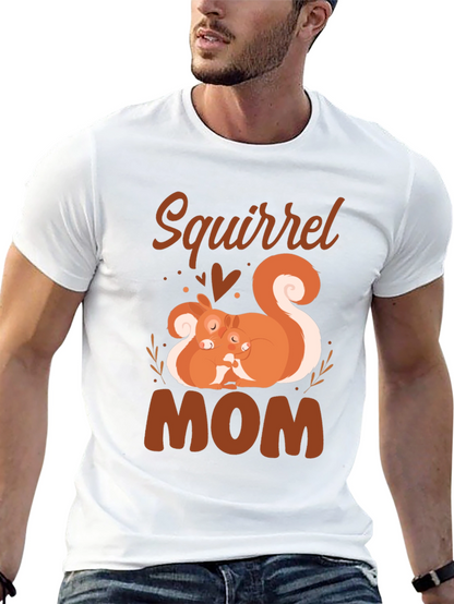 Squirrel Mom T-Shirt - Cute Animal Graphic Tee