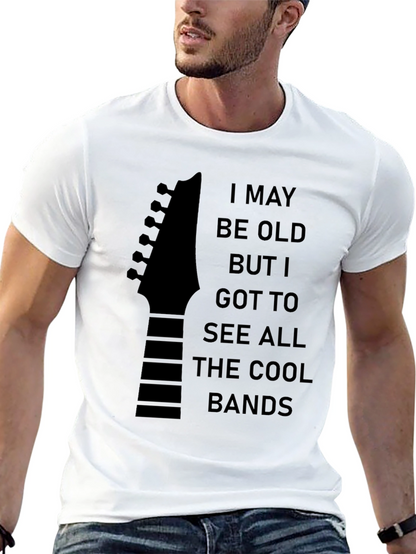 Cool Bands Guitar Headstock T-Shirt