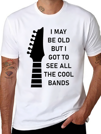 Cool Bands Guitar Headstock T-Shirt