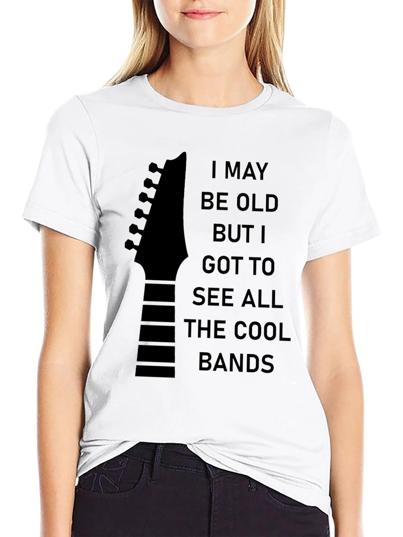 Cool Bands Guitar Headstock T-Shirt