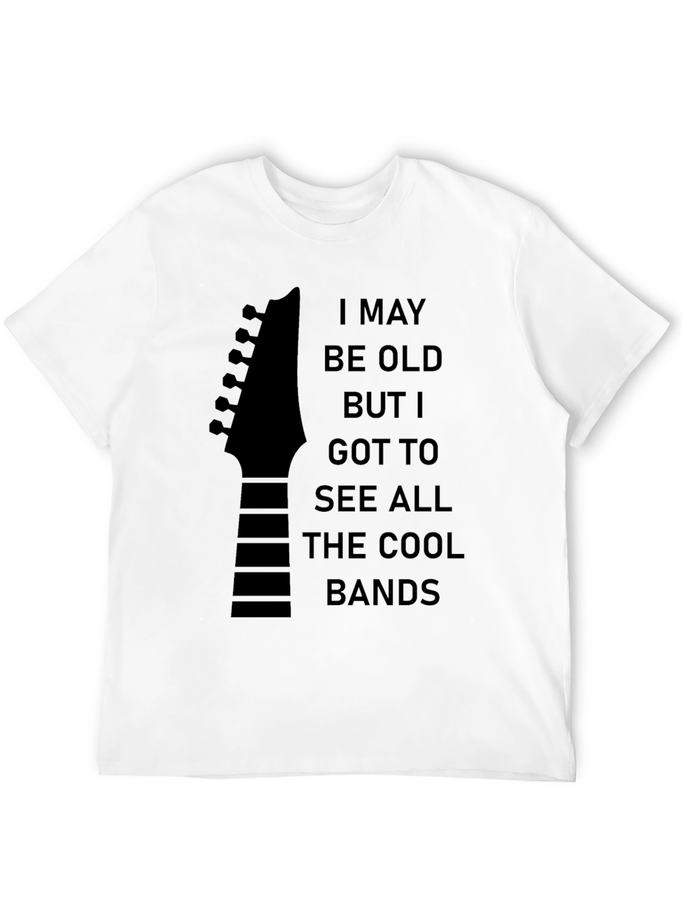 Cool Bands Guitar Headstock T-Shirt