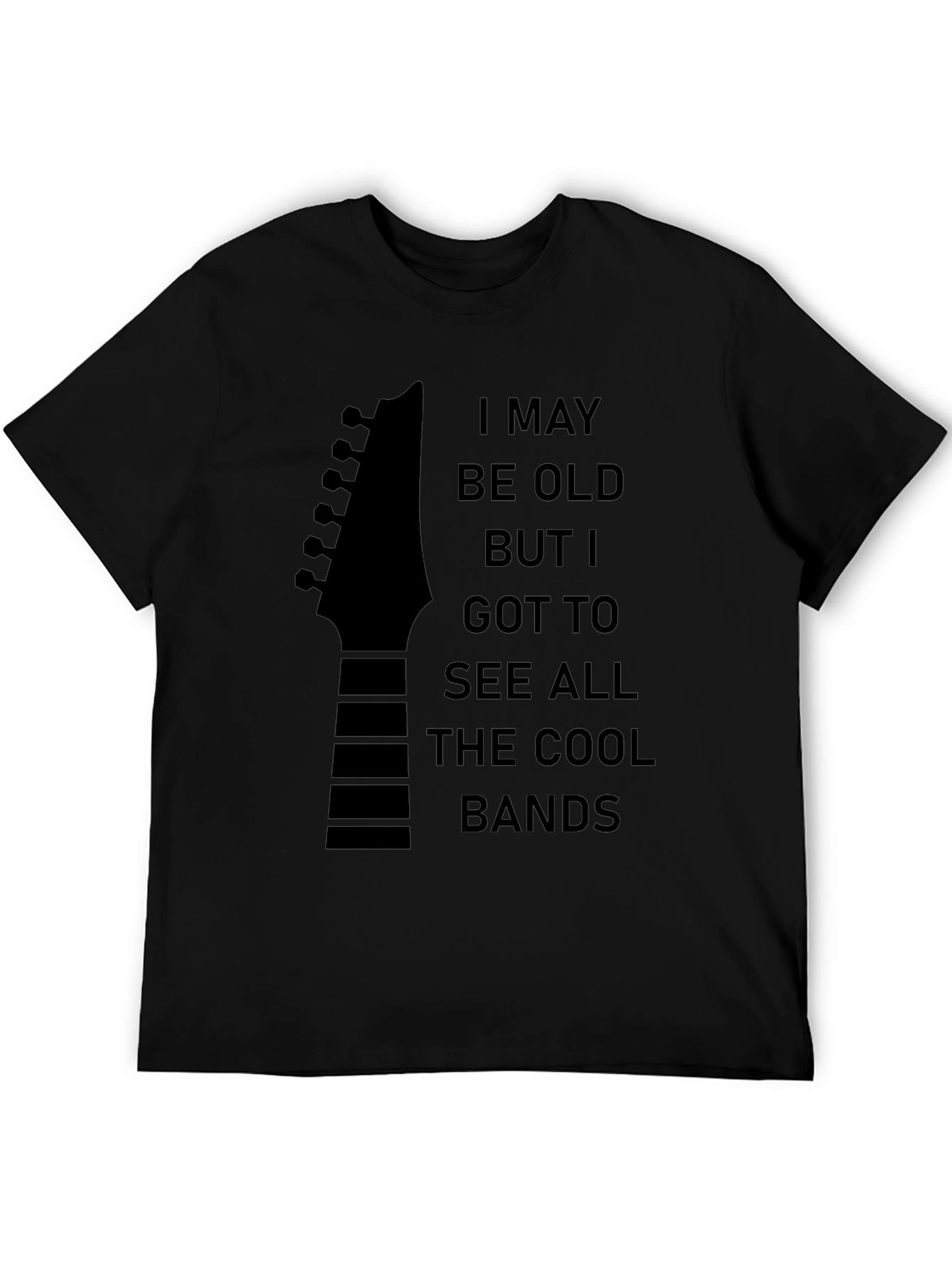 Cool Bands Guitar Headstock T-Shirt