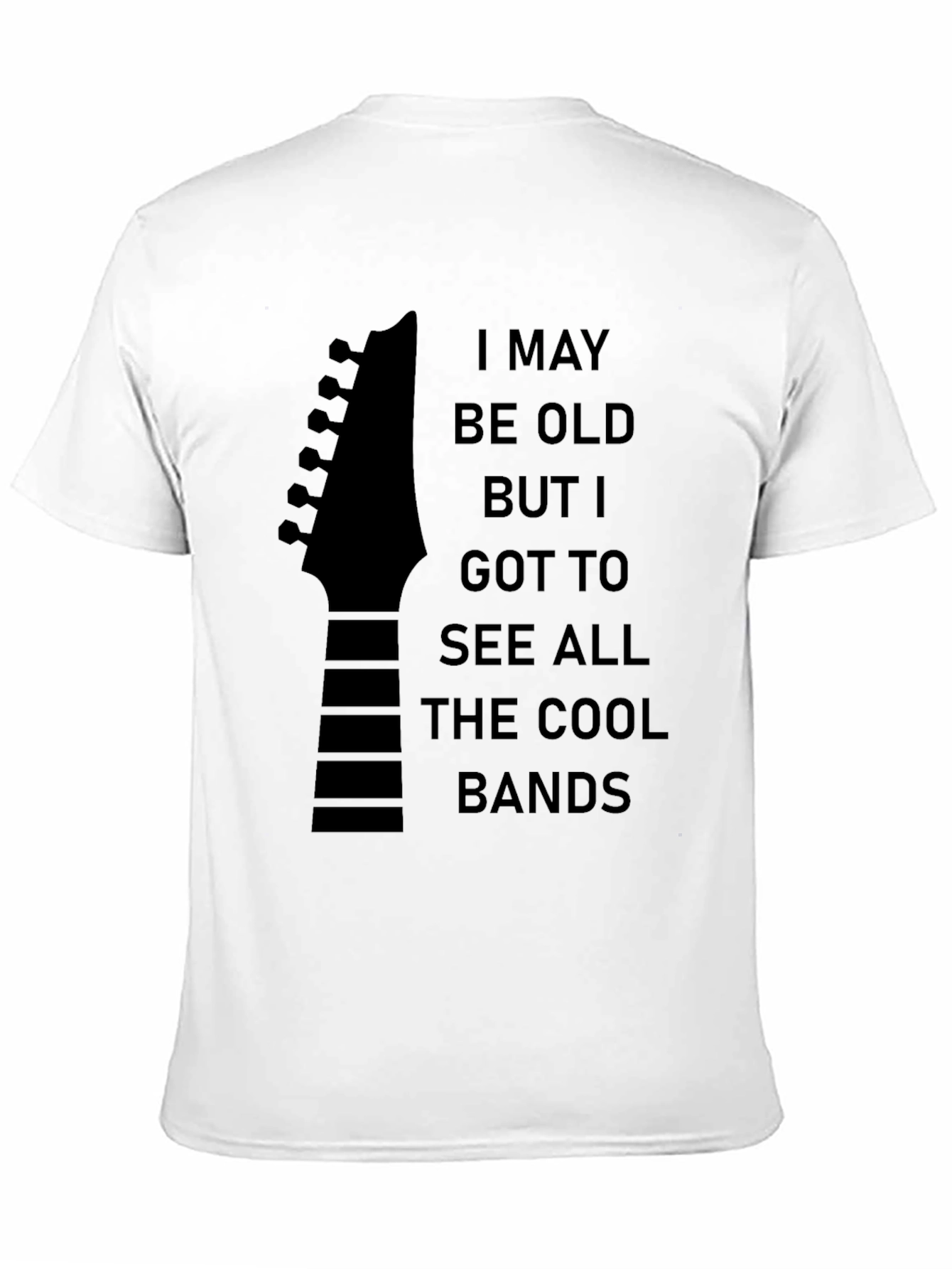 Cool Bands Guitar Headstock T-Shirt