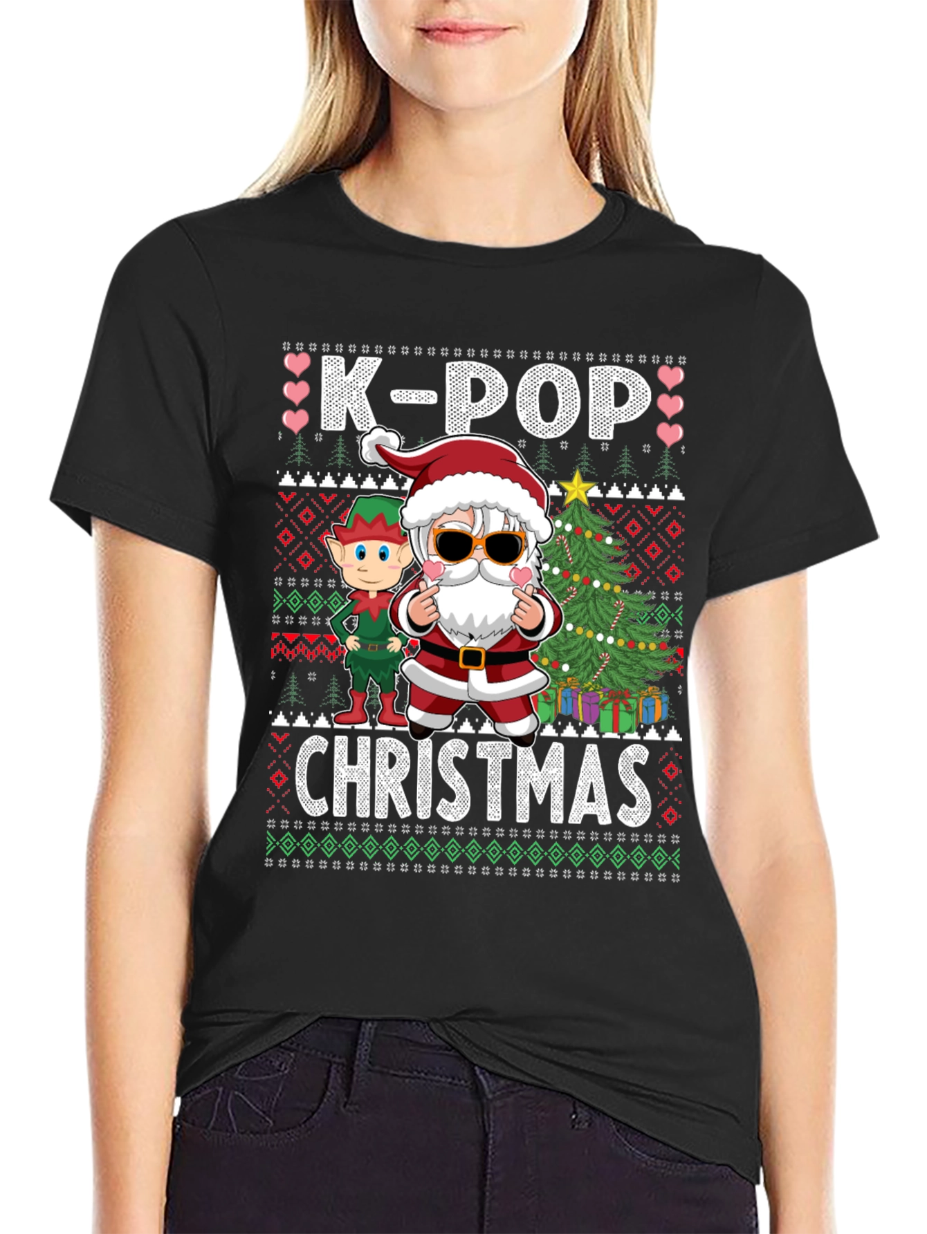 K-Pop Christmas Graphic Tee