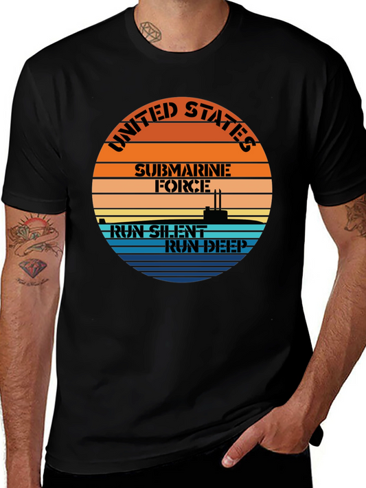 US Submarine Force T-Shirt - Run Silent Run Deep