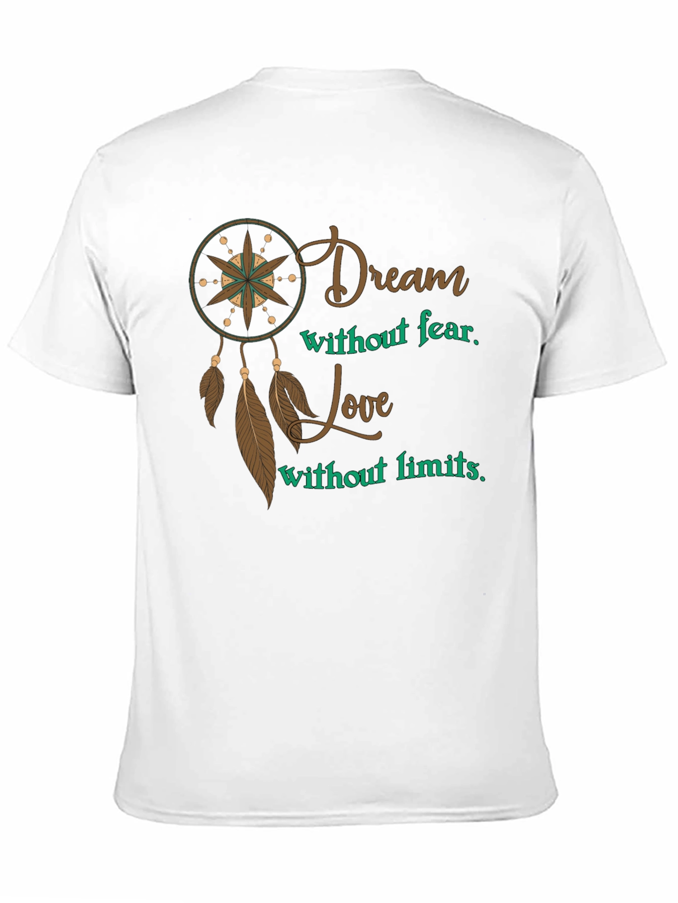 Dream Without Fear Mens Graphic T-Shirt