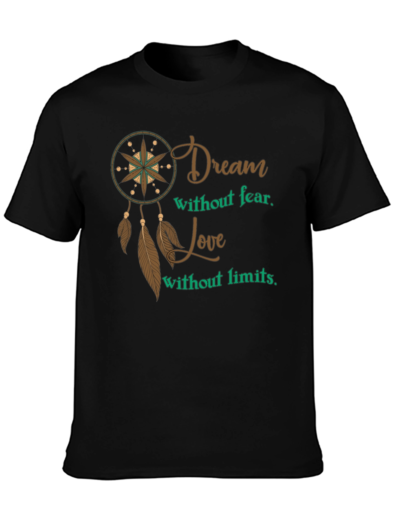 Dream Without Fear Mens Graphic T-Shirt