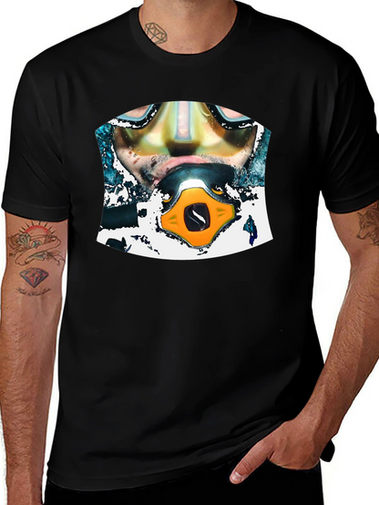 Diver Graphic Black T-Shirt
