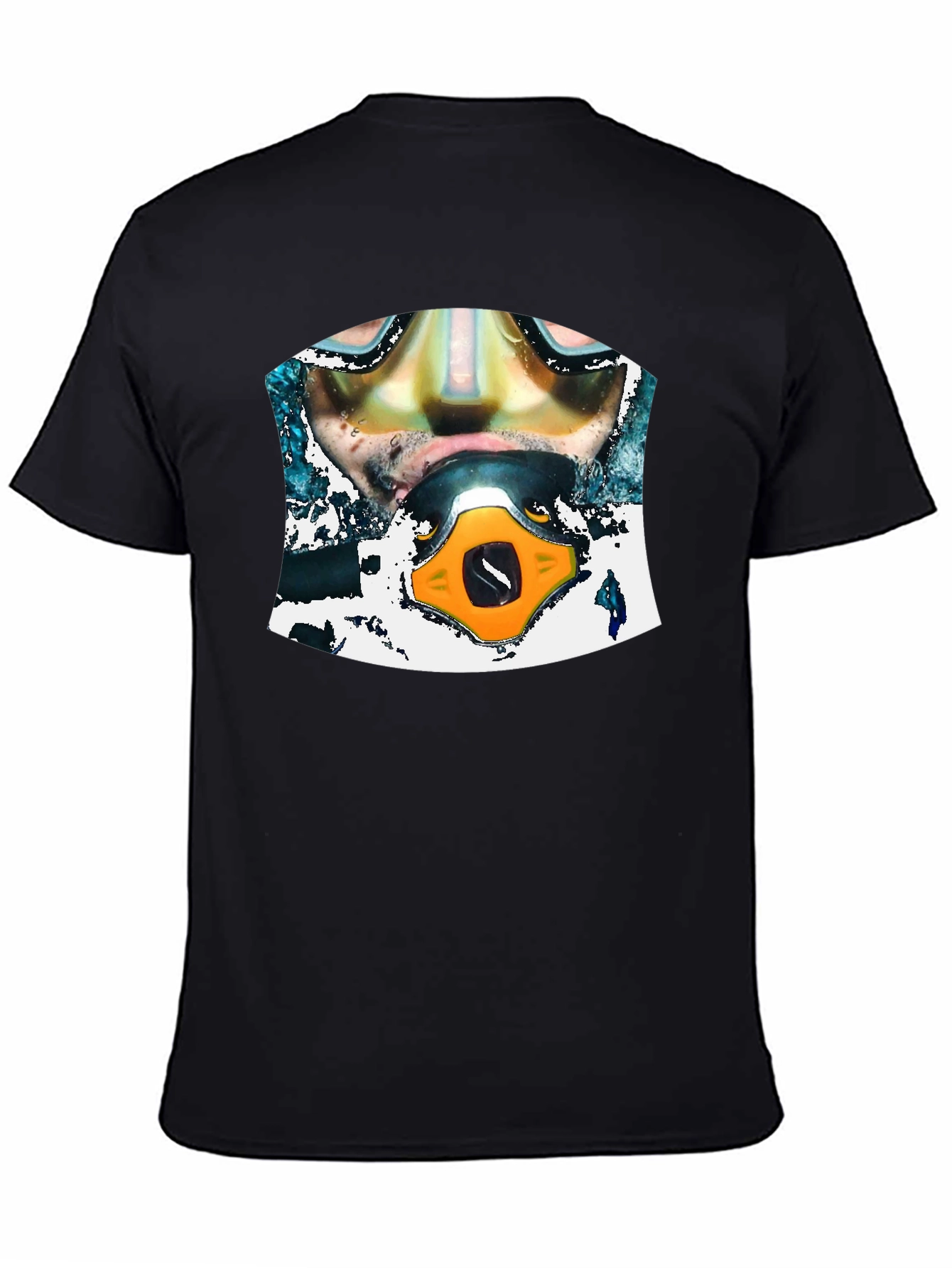 Diver Graphic Black T-Shirt