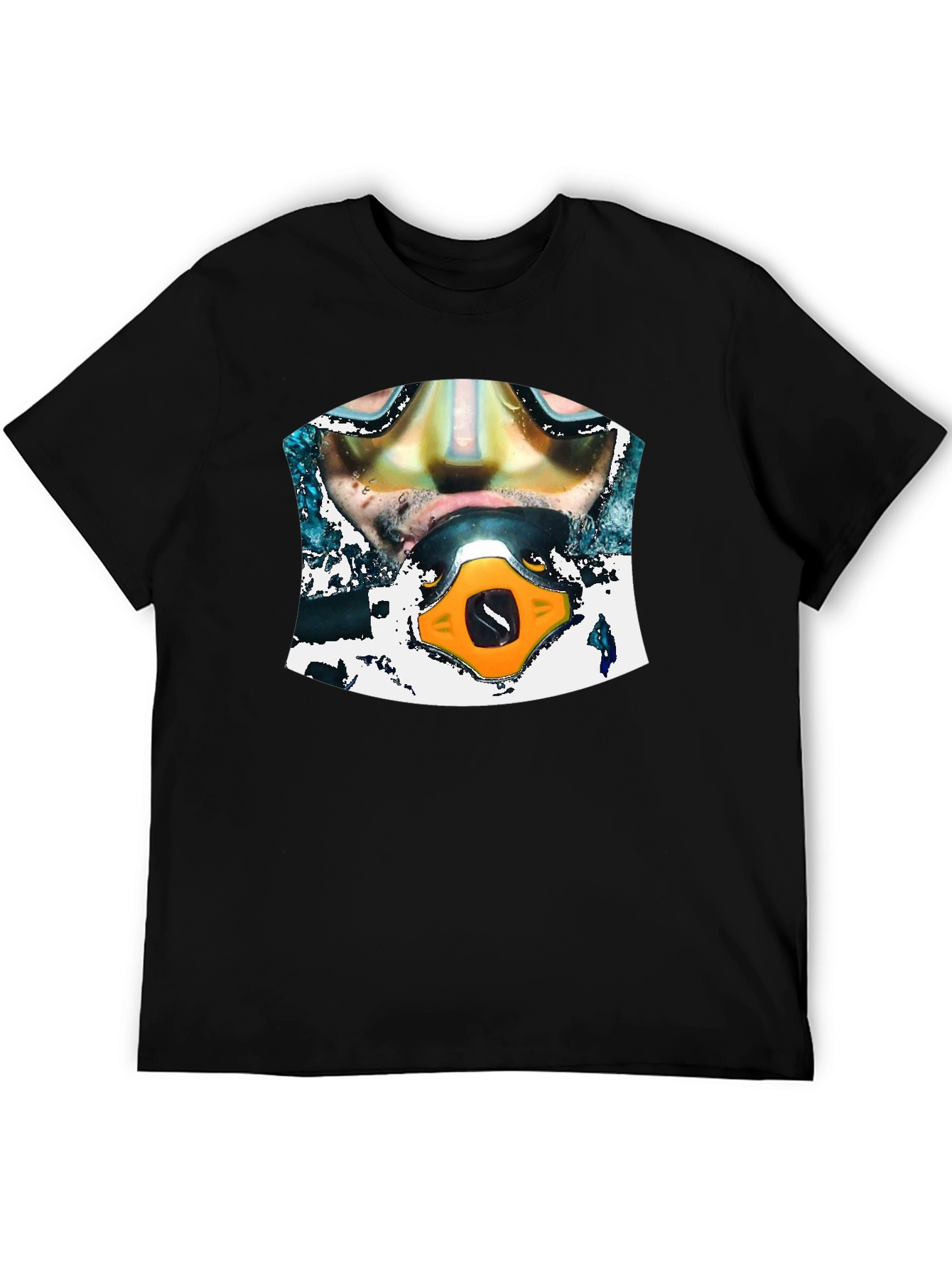 Diver Graphic Black T-Shirt