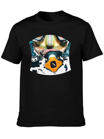 Diver Graphic Black T-Shirt